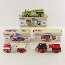 3 Corgi Classics 1995 Fire Trucks 1/50
