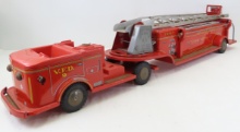 Marx Lumar VFD 9 Tin Litho Ladder Truck