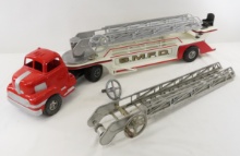 Smith-Miller SMFD Aerial Hook & Ladder w/ Marx Cab
