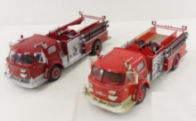 2 Hand Built Balsa Wood Elmira FD Truck Models