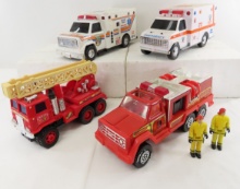 Buddy L, Tonka, Radio Shack & Fun Rise Fire Trucks