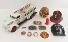 DCP No 3 Pumper Truck, Belt Buckles, Shield & More