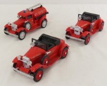 3 Liberty Classics Fire Truck Banks