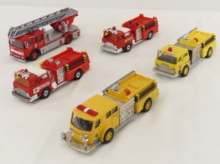 5 Corgi 1/50 Diecast Fire Trucks