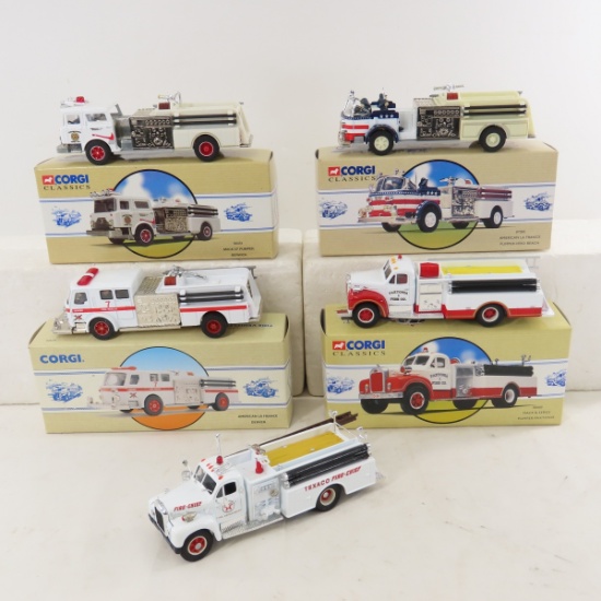 5 Corgi Classics 1995 Fire Trucks 1/50 Diecast