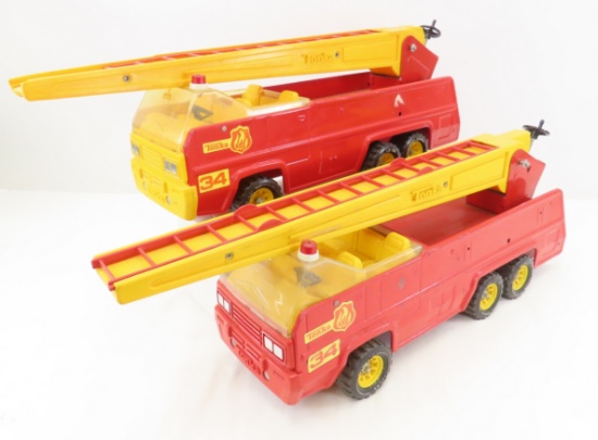 2 Tonka No. 34 Fire Engine Ladder Truck
