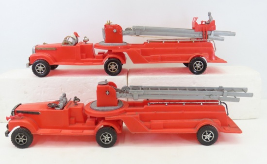 2 Eldon Plastic Engine 17 Aerial Ladder rucks