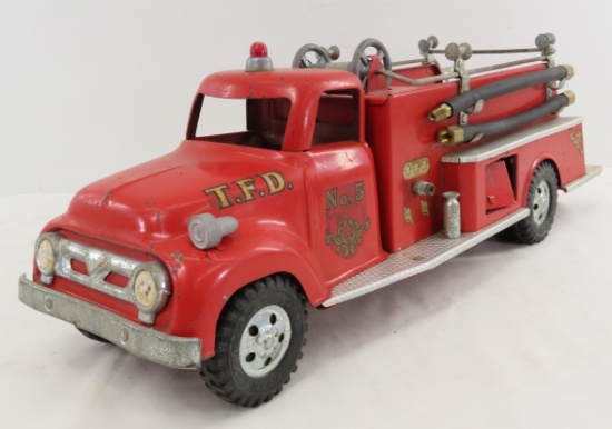1950s Tonka TFD No. 5 Suburban Pumper Fire Truck