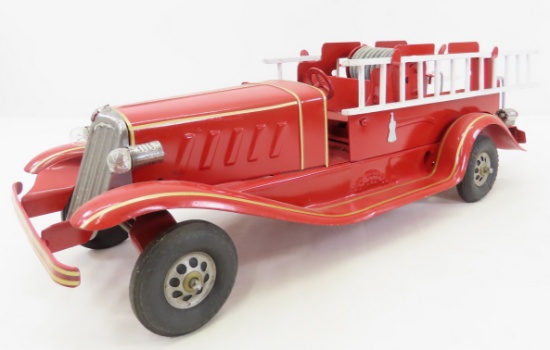 Restored MARX Girard Fire Ladder Truck