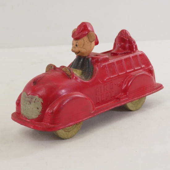 Sun Rubber Co. Mickey Mouse Fire Truck