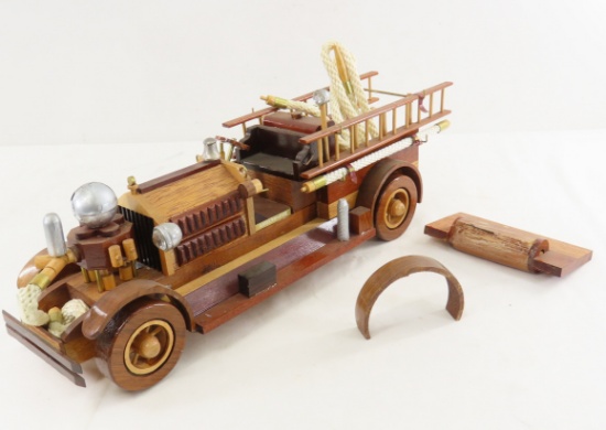 R. Fosmer Ahrens-Fox Scratch Built Wood Fire Truck