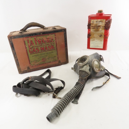 La France Fire Fighter Gas Mask In Case