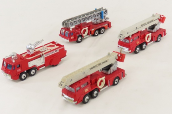 4 Shinsei Mini Power Diecast Fire Trucks