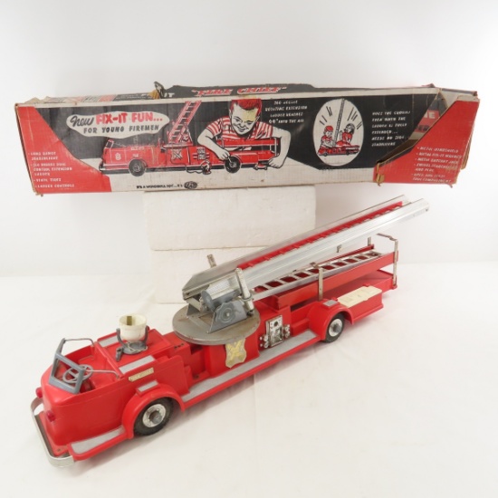 Ideal Fix-It Fun Fire Chief Truck in Original Box