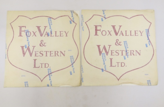 2 Fox Valley & Western Vehicle Decals