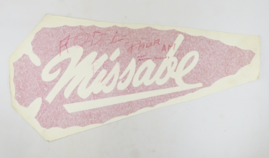 Missabe Maroon Arrowhead Vehicle Decal