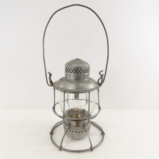GNRY Armspear Lantern with Embossed Clear Globe