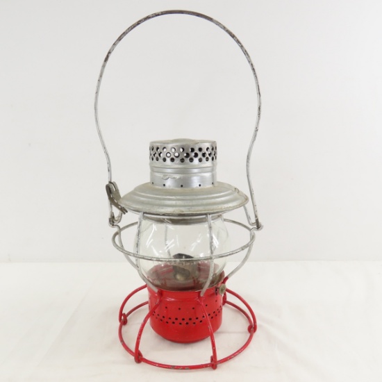 M&STL RR Etched Glass Handlan Lantern