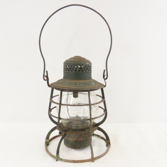 NPRY Armspear Tall Clear Embossed Globe Lantern