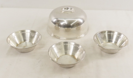 California Zephyr Food Dome & 3 Finger Bowls