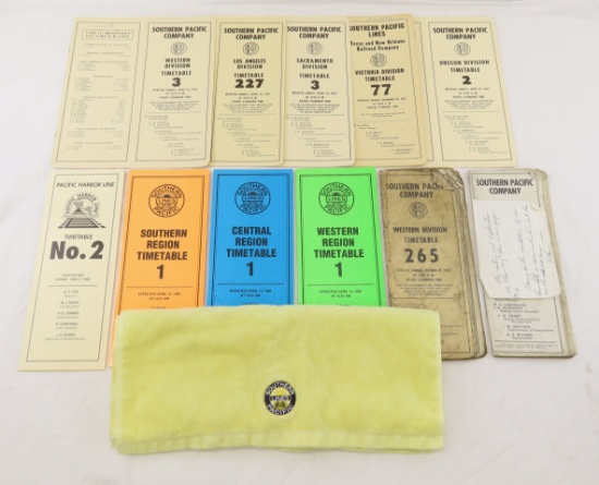 11 Southern Pacific Employee Time Tables
