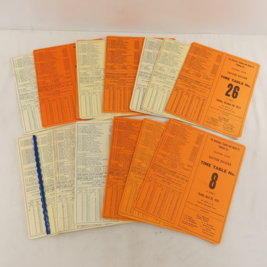 17 AT&SF Eastern Div. 1973-83 Time Tables
