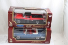 2 Road Legends Diecast Ford Ranchero & Cadillac