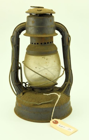 Lot #25- Rare Dietz Little Wizard lantern signed City of Baltimore