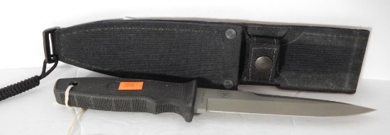 Lot #105F - Robert Terzuola Design Gryphon model ATS 34 knife in sheath