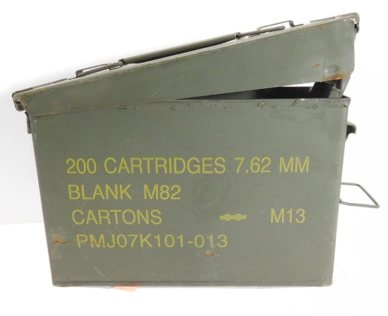 Lot #105K - Ammo can with misc. ammo to include: approx (150) 25-20 reload rounds,  and