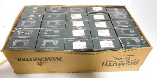 Lot #15B -  Full case (25) boxes of Bismuth L ong Range Magnum 10 gauge 3 ½” #4 (250)  rounds