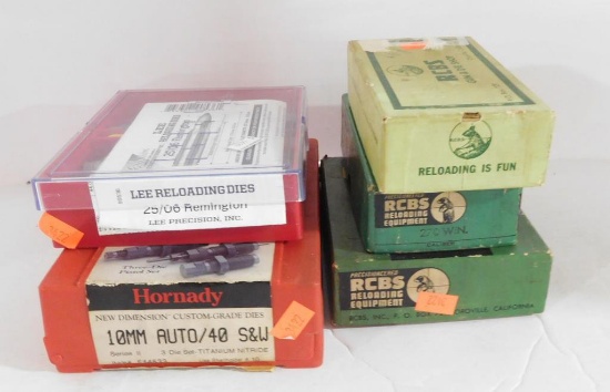 Lot #181 - RCBS Die lot: 10mm Auto/40 S&W, Lee 25-06 Remington, RCBS 38 special, RCBS  .270 Win