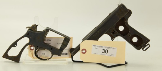 Lot #30 - 1 Rev. Frame & 1 Pistol Frame to Incl: Unk. Maker Spain Mdl Smith & Wesson Copy Frame