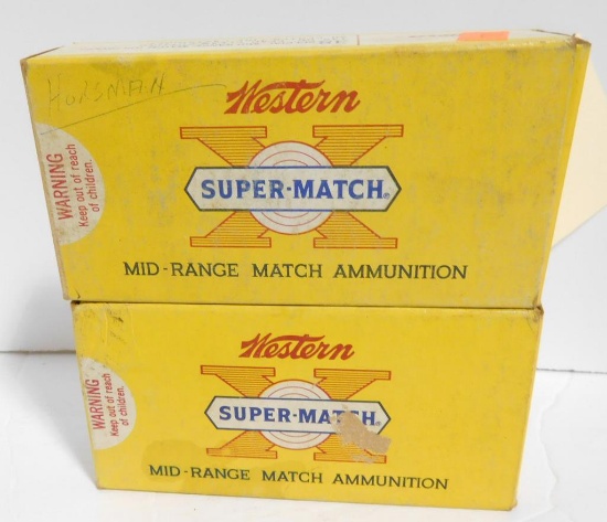 Lot #30D - (2) Full boxes of Winchester Western X Super Match .38 Special Mid Range  148  grain