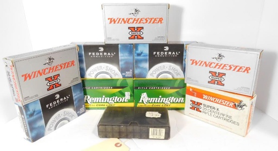 Lot #60B - (10) Full boxes of 30-06 ammo to include: (3) Federal 180 grain soft point,  (4)