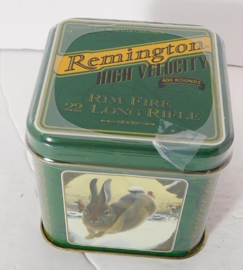 Lot #75I - Unopened collectors tin of Remington .22 Long Rifle (400 rounds total)