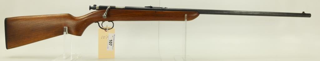 Lot #107 - Remington Mdl 41 Targetmaster Bolt Action Rifle .22 Cal SN# 313493~~ 27" BBL. 44"
