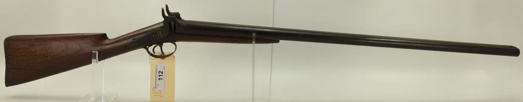 Lot #112 - Unk Maker Belgium Mdl SxS Perc. Hammer Shotgun 12 Ga SN# None~~ 31.5" BBL, 47.5”