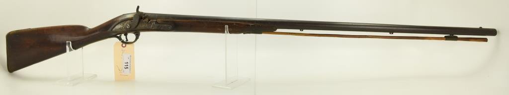 Lot #115 - Tower Mdl Single Shot Percussion Fowler 8 Ga SN# None~~ 40” BBL, 58" OAL Converted From