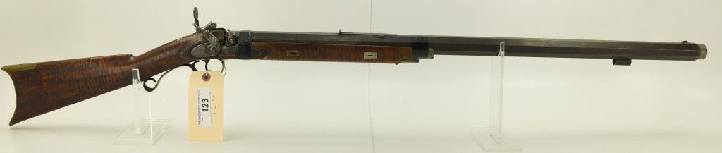 Lot #123 - W.C. Ogden - Owego, NY Mdl Heavy Percussion Target Rifle SN# NSN