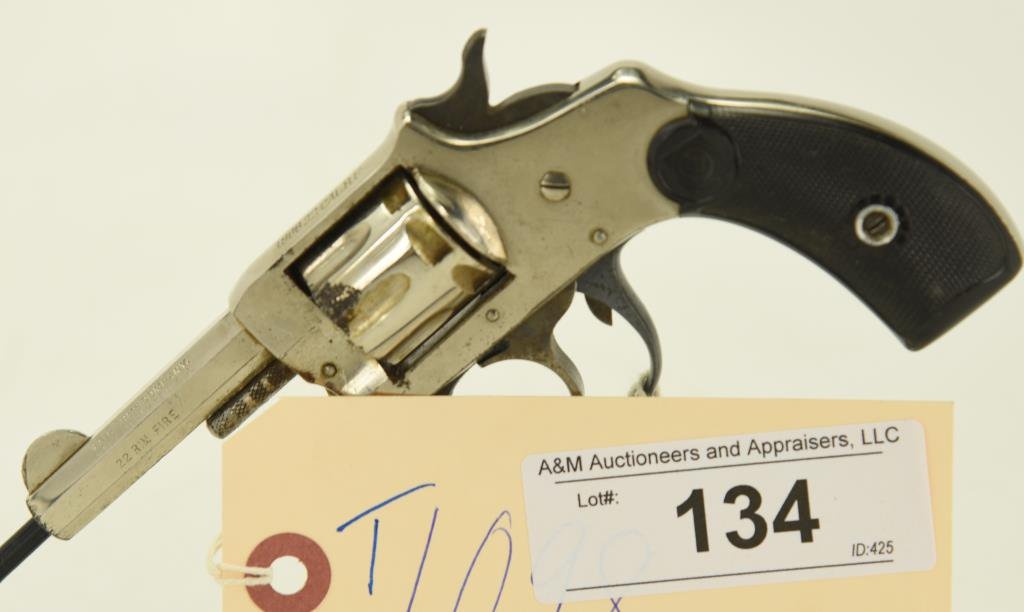 Lot #134 - Harrington & Richardson Mdl 1906 Dbl. Action Revolver .22 RF SN# 22055~~ 2.5” BBL