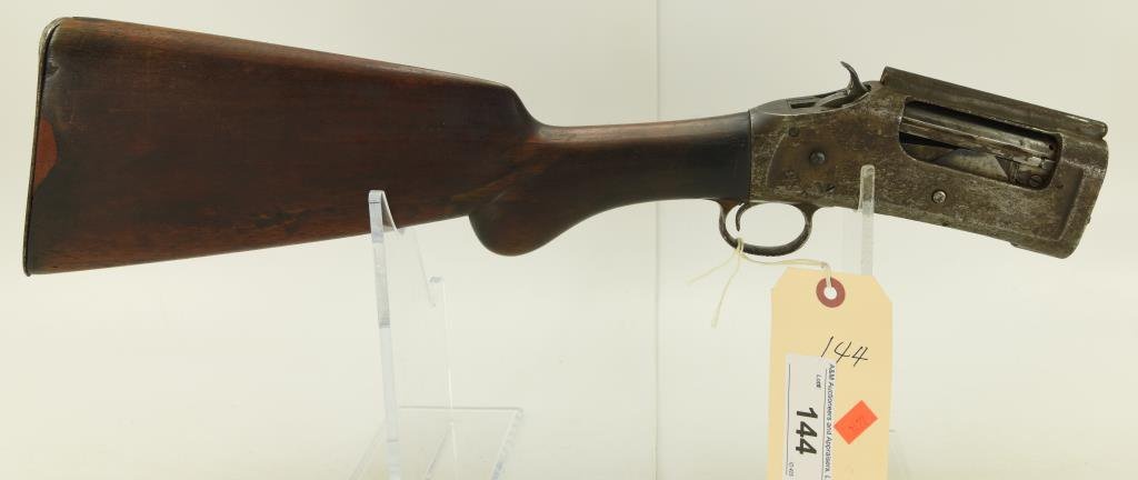 Lot #144 - Winchester Mdl 1897 Pump Action Shotgun - Frame, Trigger Assembly & Shoulder stock