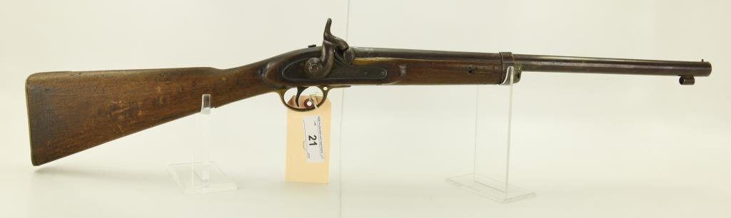 Lot #21 - Potts & Hunt Mdl Perc. Musket-London .60 Cal +/- SN# None~~ 20" BBL, 36.75” OAL,
