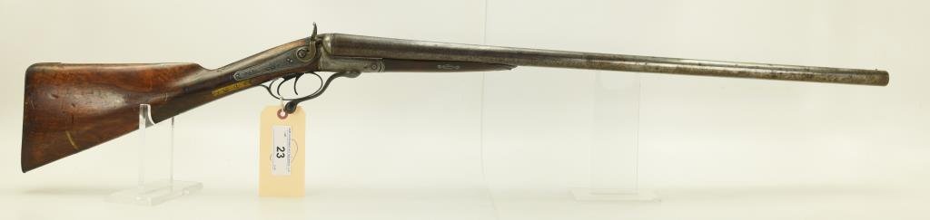 Lot #23 - Pritchett Mdl SxS Hammer Shotgun 10 Ga SN# None~~ 30” BBL, 46” OAL. Underlever