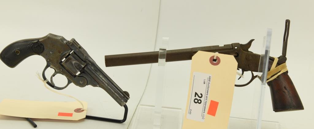 Lot #28 - 1 Revolver & 1 Pistol to Include: Iver Johnson Arms & Cycle Works Mdl Safety Hammerless