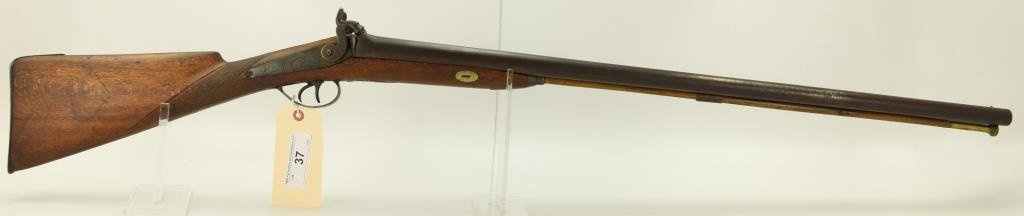 Lot #37 - Unk. Maker Belgian Mdl SxS Percussion Shotgun 10 Ga SN# None~~ 31" BBL, 47" OAL