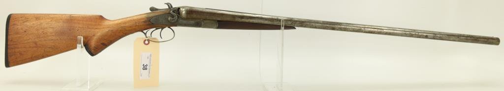 Sot #38 - Charles Boswell SxS Ext. Hammer Shotgun 12 Ga SN# 3802~~ 30-3/16” Damascus BBL, 47”