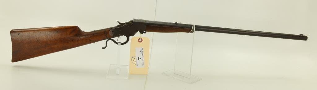 Lot #4 - Stevens Mdl No 17 Falling Block Rifle .22 RF SN# 67823~~ 22” Half Rd/Half Oct BBL,
