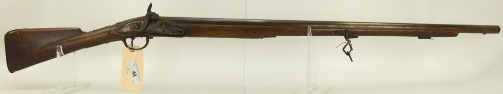 Lot #48 - M. Hampshire, Sr Mdl Perc. Musket conv. From Flintlock .80 Cal +/- SN# None~~ 35.25"