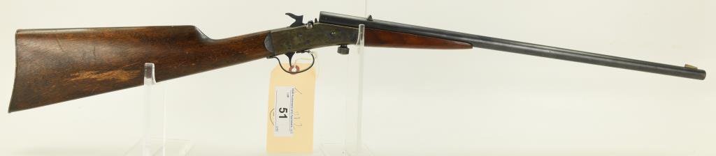 Lot #51 - Stevens Mdl Little Scout 14-1/2 Falling Flock Rifle .22 RF SN# None~~ 20" round BBL, 34”